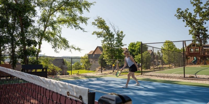 Pickleball court at WaterMill Cove